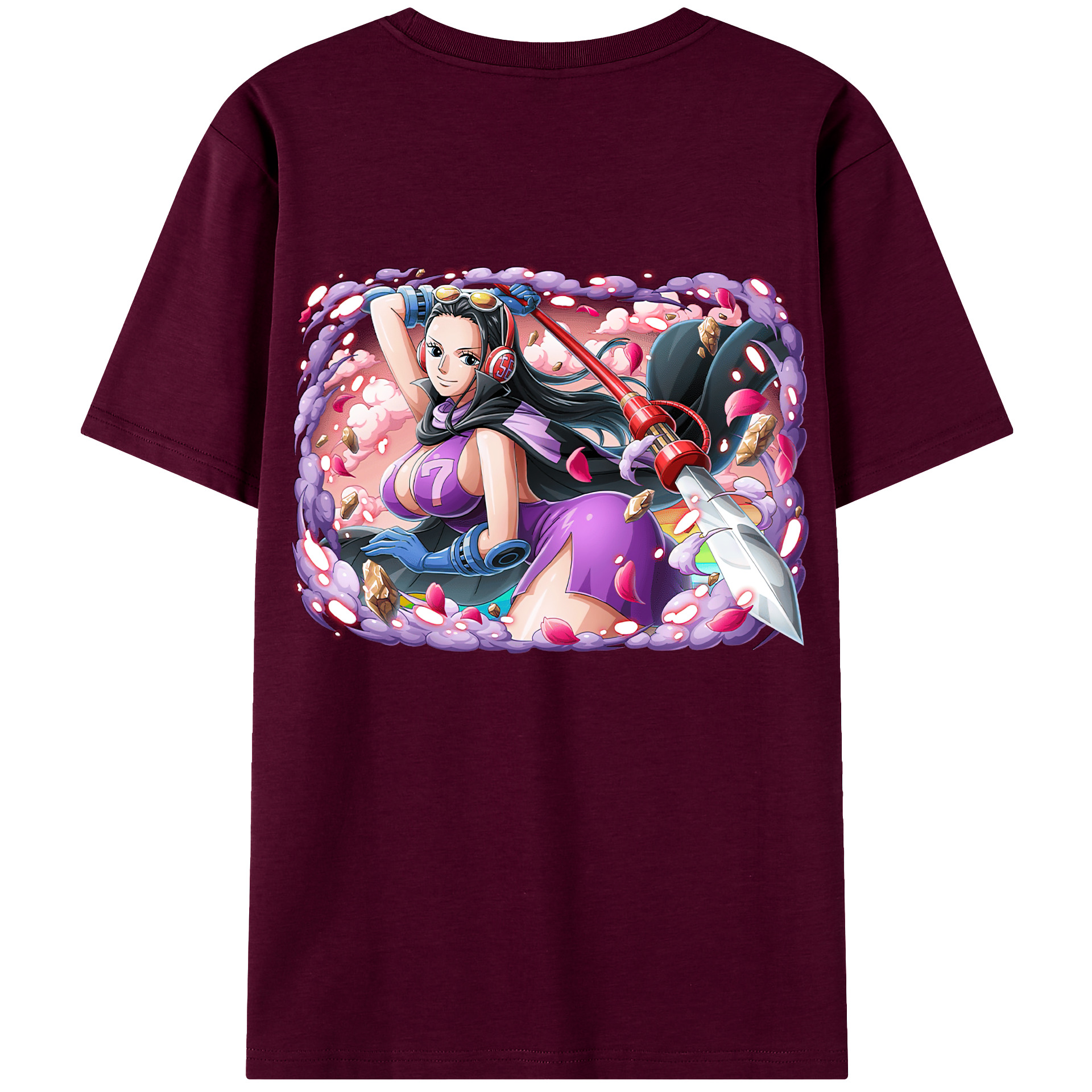 ワンピース ニコ・ロビン ONE PIECE Nico Robin レディース半袖Tシャツ(バックプリント)